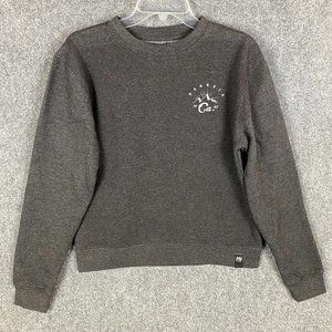 Mammoth Sweatshirt Women's Small Pullover Cotton Blend Gray Crew Neck S